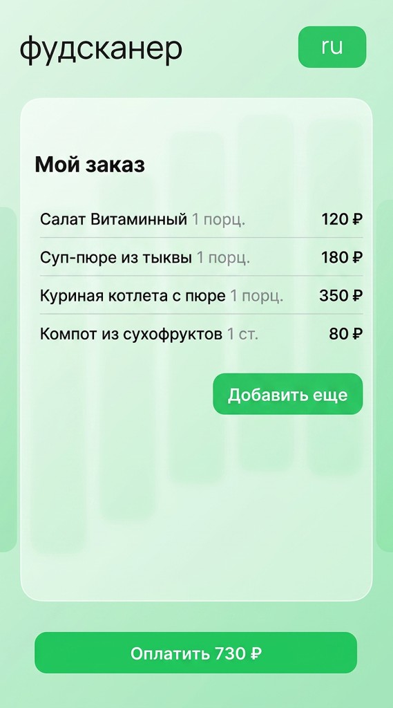 Фудсканер: мой заказ