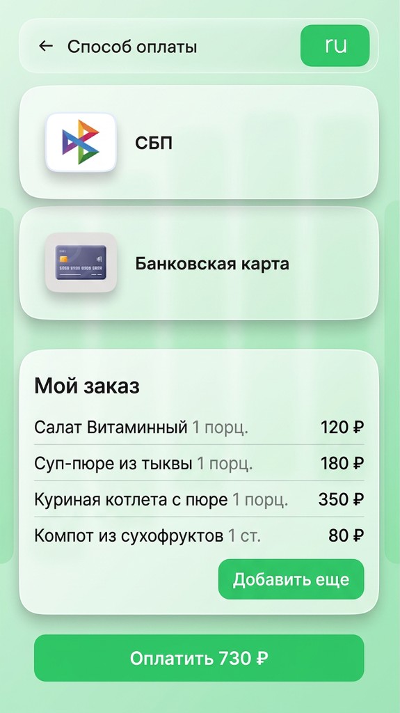 Фудсканер: способ оплаты